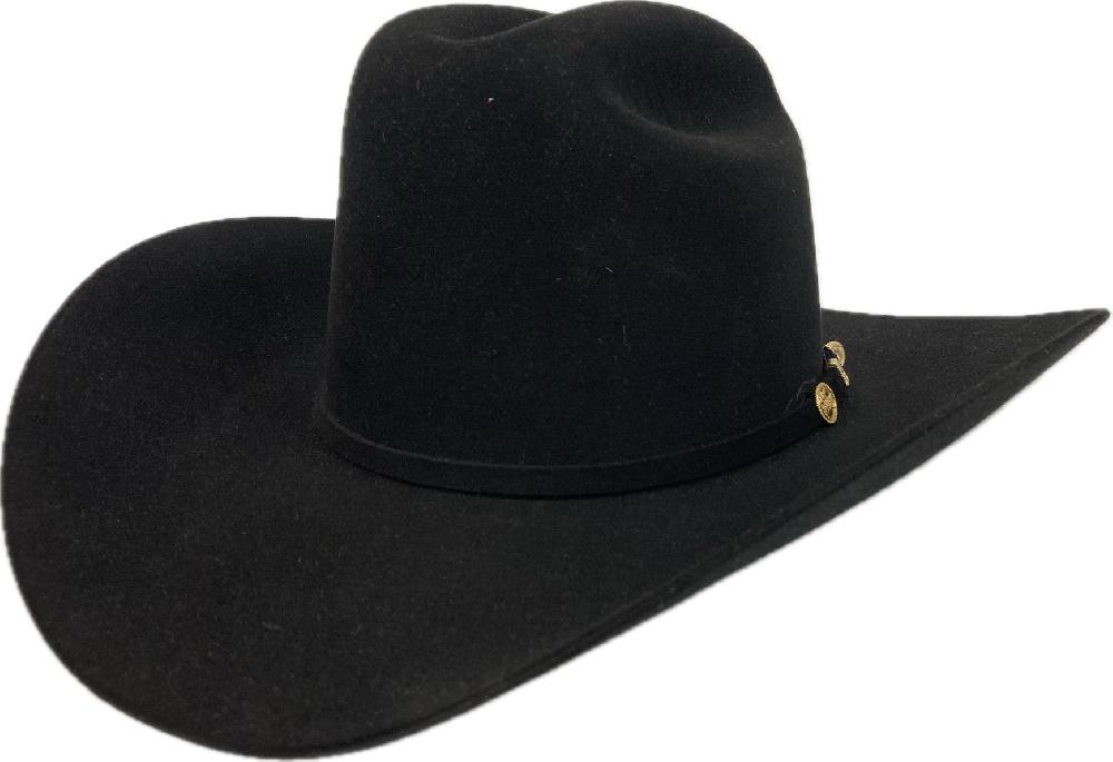 Stetson Black El Presidente 100X Fur Felt Men's Western Hat SFPRES-0140-07