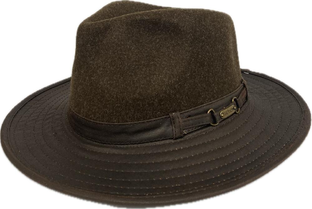 Stetson Brown Brewster Cotton Brim Hat STW415