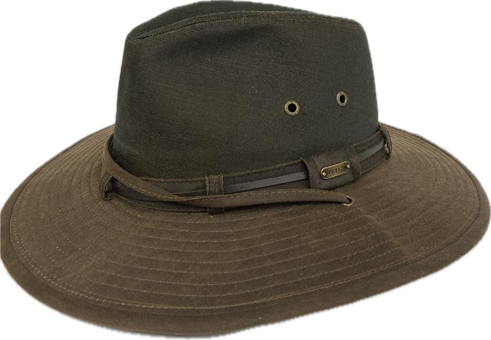 Stetson Brown Fin Cotton Brim Twill Hat STW419