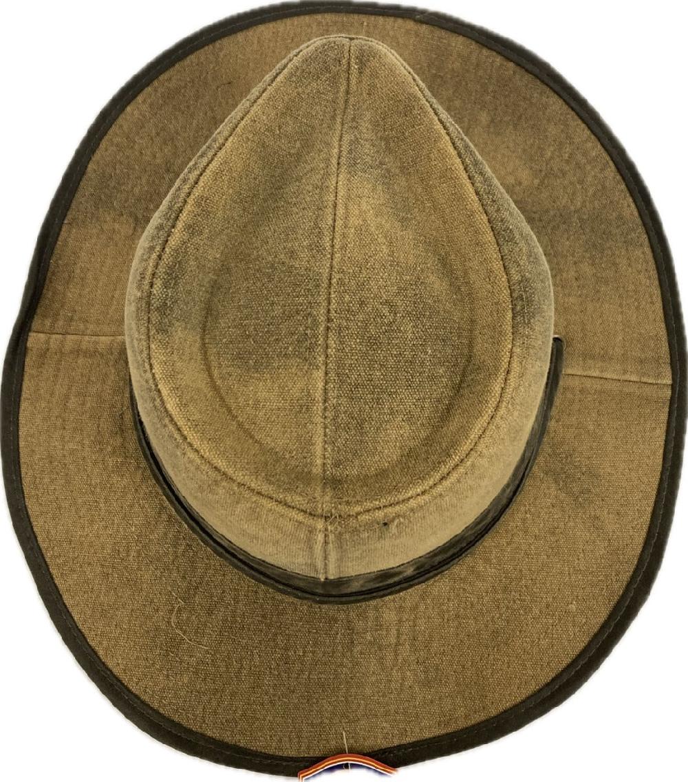 Stetson Brown Tarp Cloth Buckthorn Outback Men's Hat With Shapeable 3 Inch Brim STC334