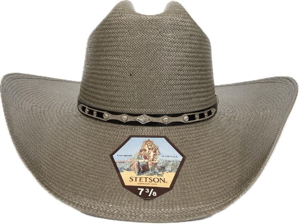 Stetson Grey Kenton 10 X Regular Oval Straw Hat SSKNTN-3042