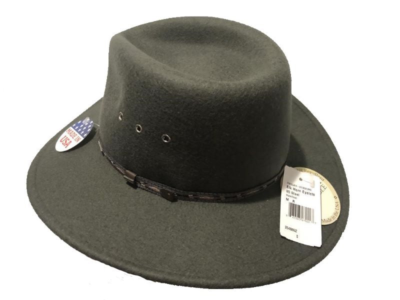 Stetson Steel Elkhorn Crush-able Outdoor Hat SWELKH-8132