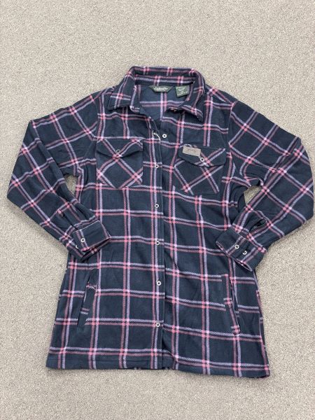 Stillwater Supply Black Plaid Fleece Tunic Women's Shirt P2817-010-CSL