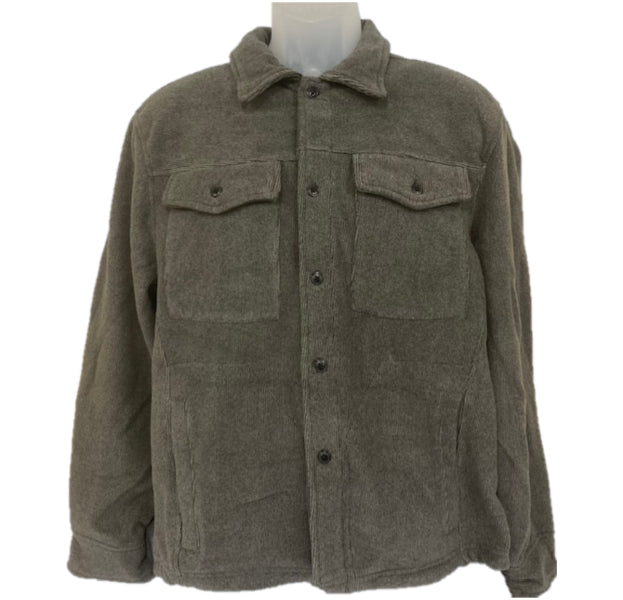 Stillwater Supply Charcoal Men's Drop Needle CPO Shirt Jacket P1013-167-077