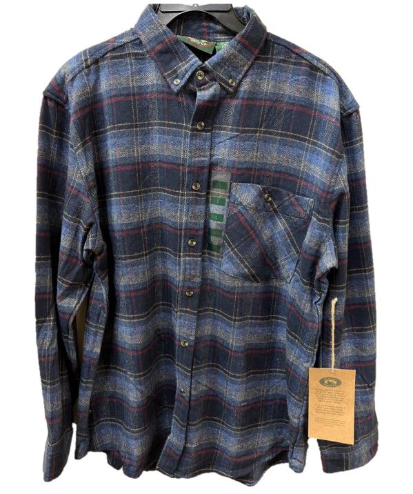 Stillwater Supply Navy Mens Soft Flannel Shirt P1830-001-NVY
