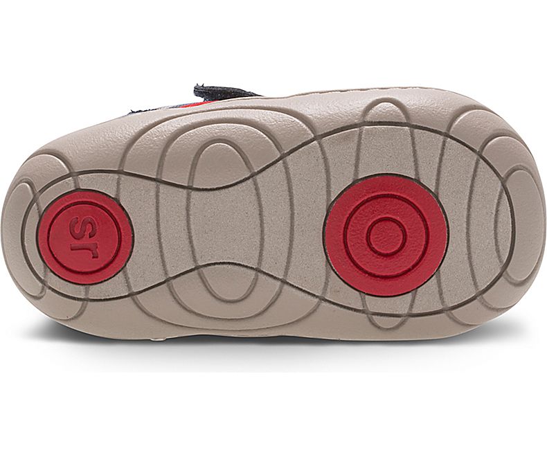 Stride Rite Caden Grey/Navy Baby First Walker BB56796