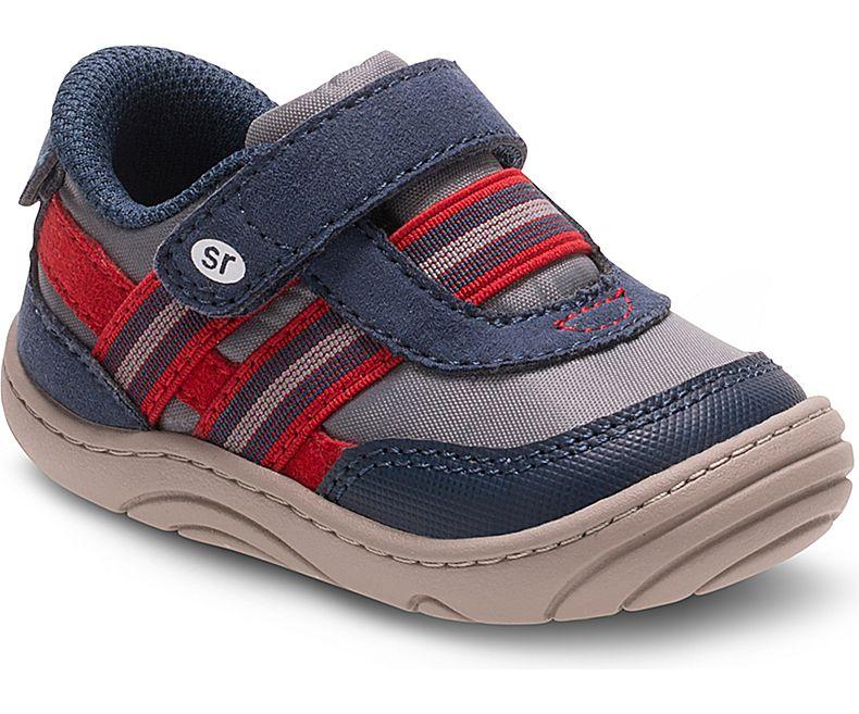 Stride Rite Caden Grey/Navy Baby First Walker BB56796