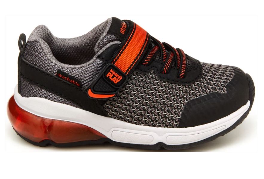 Stride Rite Grey And Black Made 2 Play Radiant Bounce Little Kids Light Up Sneakers BB005108