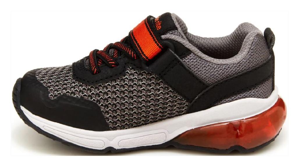 Stride Rite Grey And Black Made 2 Play Radiant Bounce Little Kids Light Up Sneakers BB005108