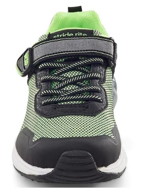 Stride Rite Lime Black And Gray Made To Play Radiant Bounce Big Kids Light Up Sneakers CB005110