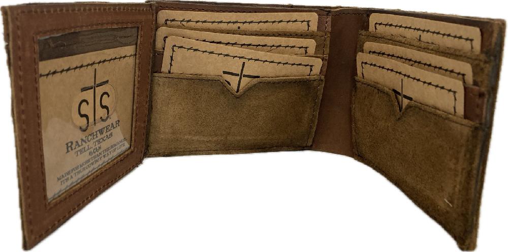 STS Ranchwear Brown/Tan Foreman II Conceal Carry ID Bifold Wallet STS60387
