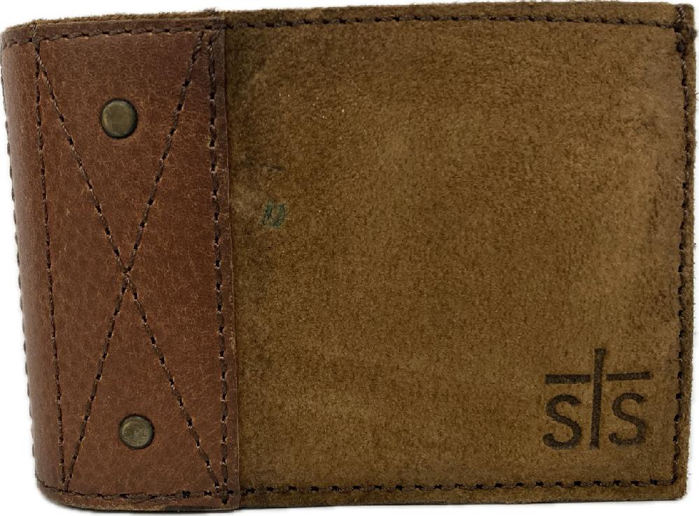 STS Ranchwear Brown/Tan Foreman II Conceal Carry ID Bifold Wallet STS60387