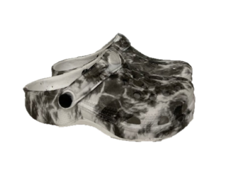 Surf7 Black and White Boys Clogs Sizes FF280B-BKWHT