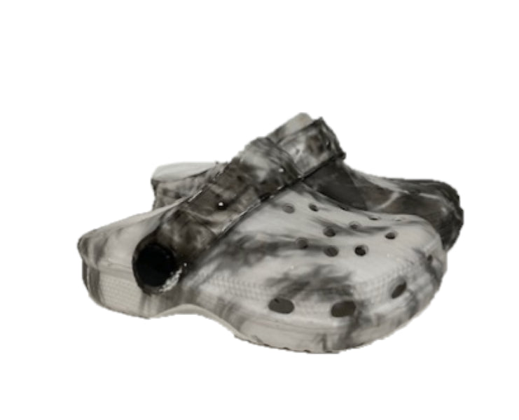 Surf7 Black and White Toddler Clogs FF280T-BLK