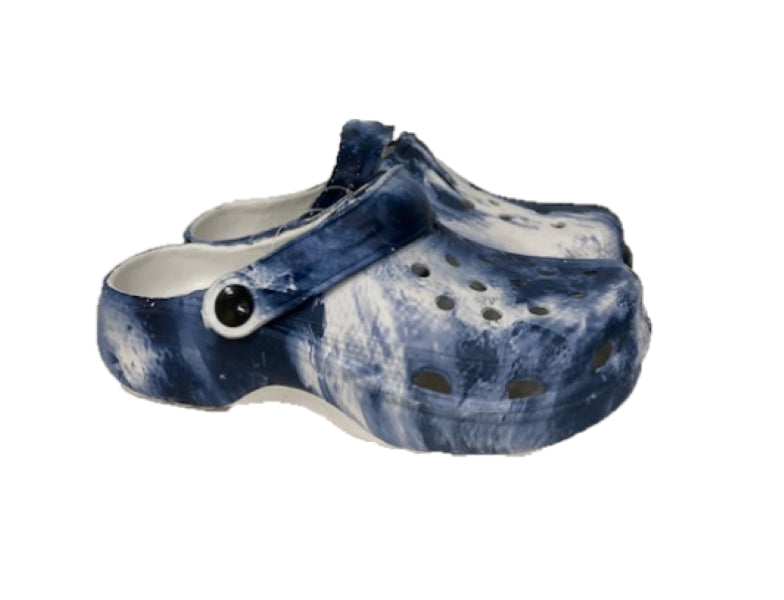 Surf7 Blue and White Boys Clog Shoes FF280B-BLWHT