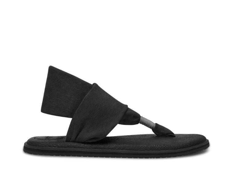 SWS10001-BLK Yoga Sling 2 Stretch Knit Yoga Mat Sanuk Womens Sandals