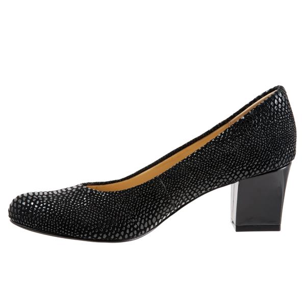T1562-014 Black Lizzard CANDELLA Womens Trotter Dress Heels
