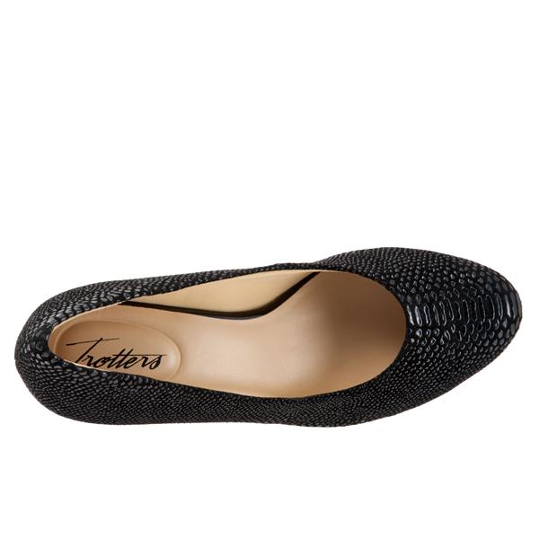 T1562-014 Black Lizzard CANDELLA Womens Trotter Dress Heels