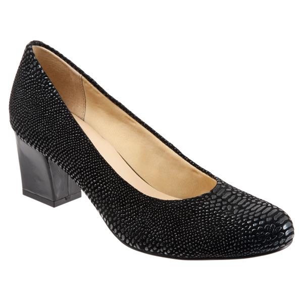 T1562-014 Black Lizzard CANDELLA Womens Trotter Dress Heels