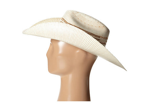 T71624 Twister Two Tone Bangora Straw Cowboy Hat