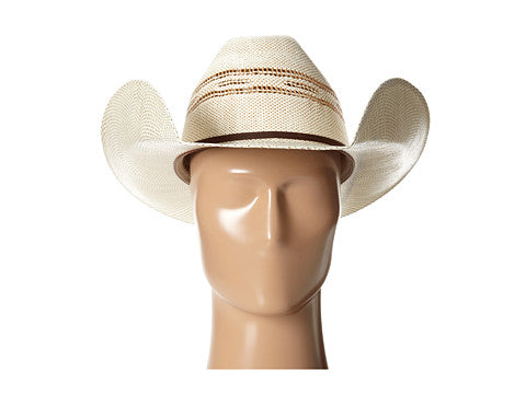 T71624 Twister Two Tone Bangora Straw Cowboy Hat