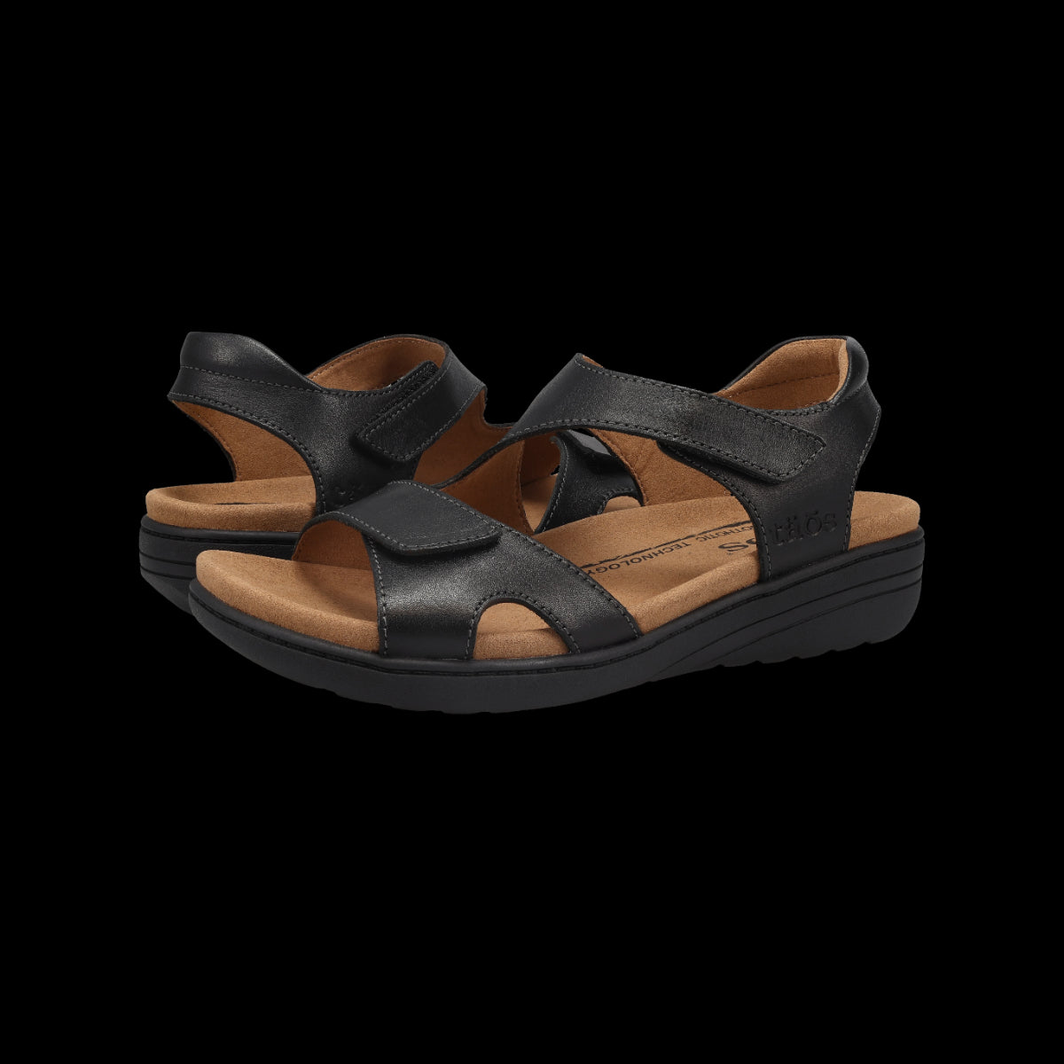 Taos Black Serene Women's Sandals SRE-14178-BLK