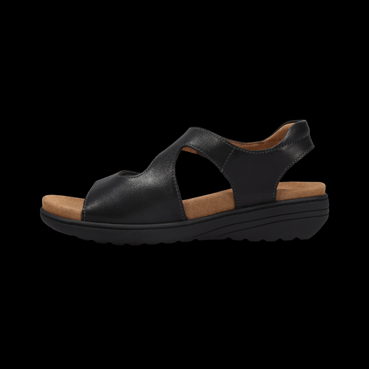 Taos Black Serene Women's Sandals SRE-14178-BLK