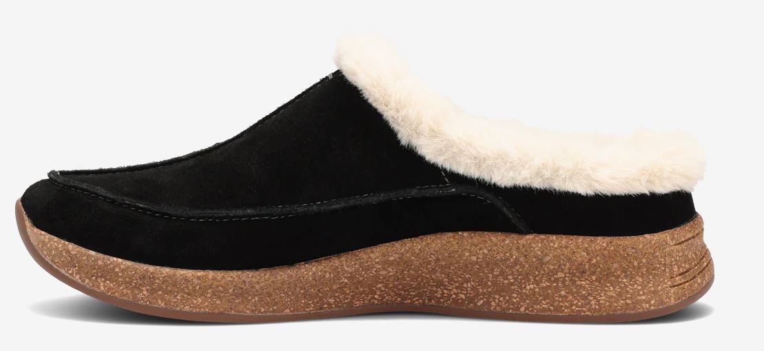 Taos Black Suede Future Women's Casual Cozy Clog FTR-14064
