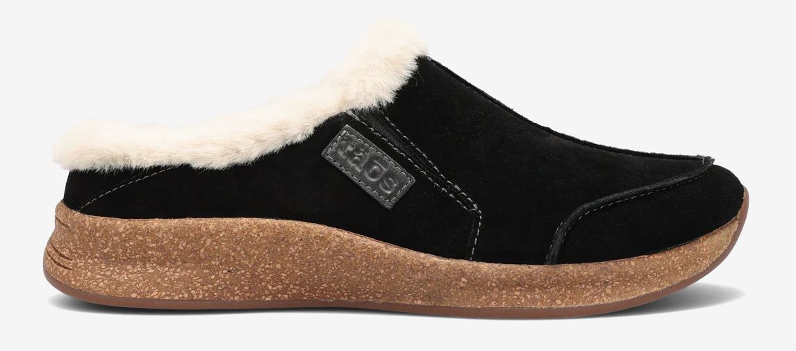 Taos Black Suede Future Women's Casual Cozy Clog FTR-14064