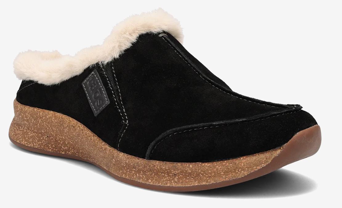 Taos Black Suede Future Women's Casual Cozy Clog FTR-14064