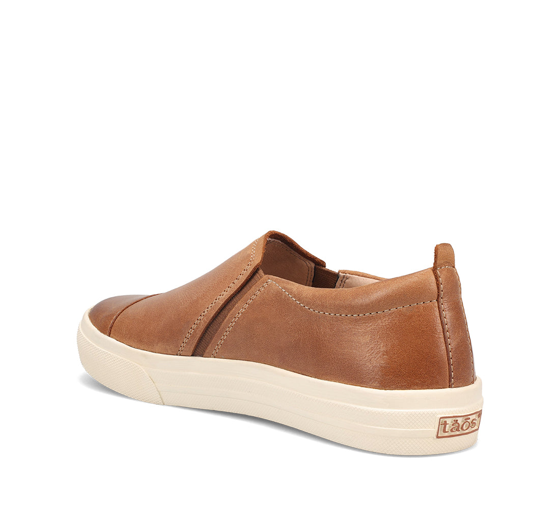 Taos Caramel Twin Gore Lux Women's Slip On Sneakers TGX-14078-CARA