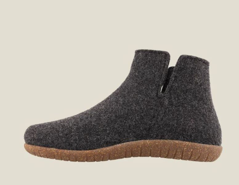 Taos Charcoal Good Wool Women's Casual Ankle Boots GDW-3302-CHA