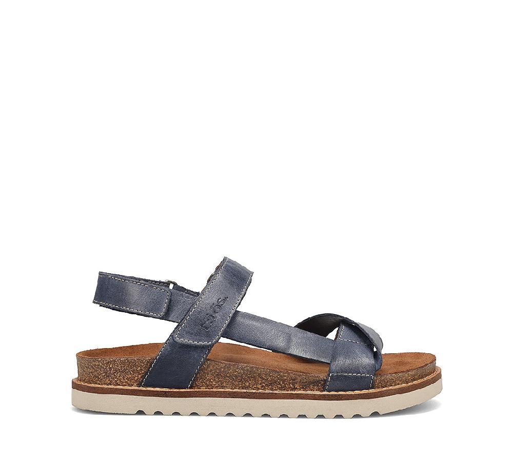 Taos Dark Blue Sideways Women's Comfort Sandals SDW-8372
