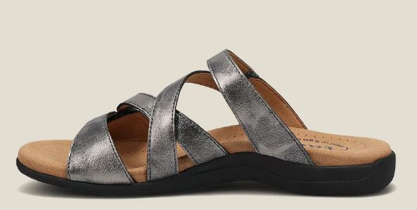 Taos Double U Pewter Womens Comfort Sandals DBU-13930