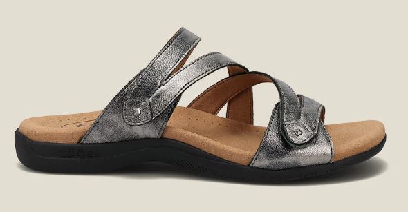 Taos Double U Pewter Womens Comfort Sandals DBU-13930