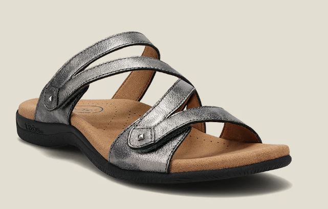 Taos Double U Pewter Womens Comfort Sandals DBU-13930