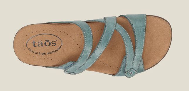 Taos Double U Teal Womens Comfort Sandals DBU-13930