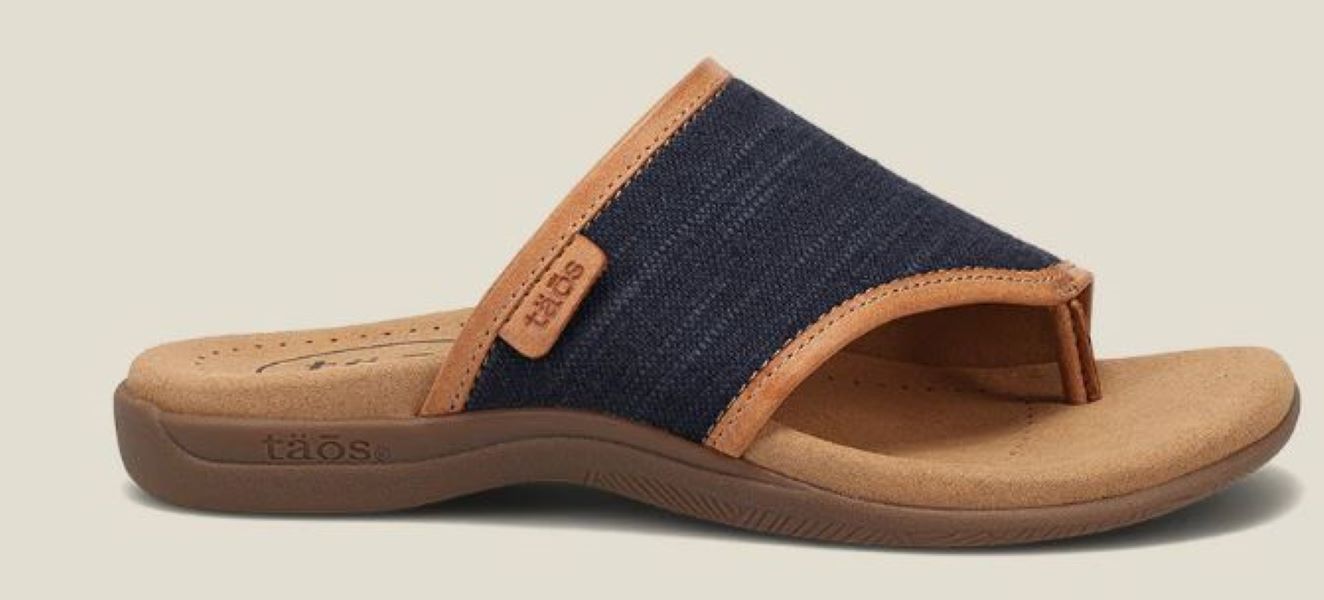 Taos Navy Hemp Boundary Womens Sandals BND-14085-NVYH