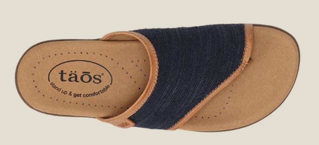 Taos Navy Hemp Boundary Womens Sandals BND-14085-NVYH