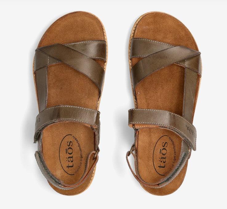 Taos Olive Sideways Women's Comfort Sandals SDW-8372