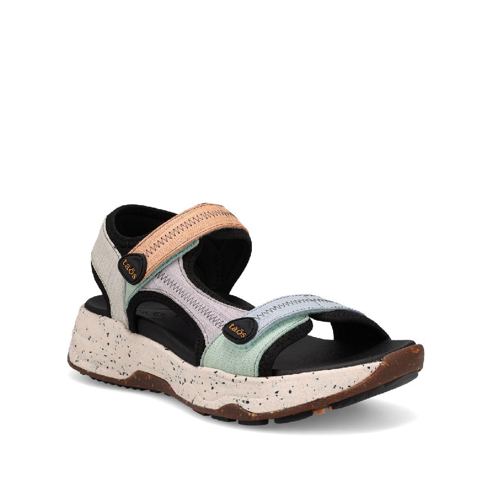 Taos Retro Embossed Multi Super Side Women's Sandals SPS-14161-RTEM