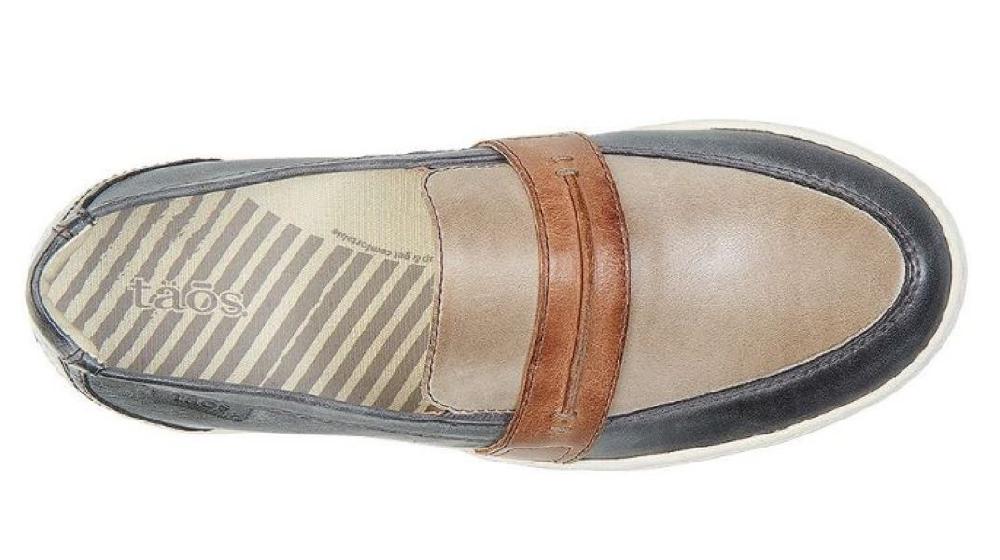 Taos Steel/Taupe Multi Womens Slip On Leather Casual Shoes UPW-13999-STTM