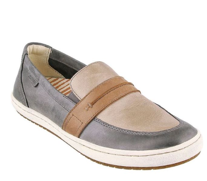 Taos Steel/Taupe Multi Womens Slip On Leather Casual Shoes UPW-13999-STTM
