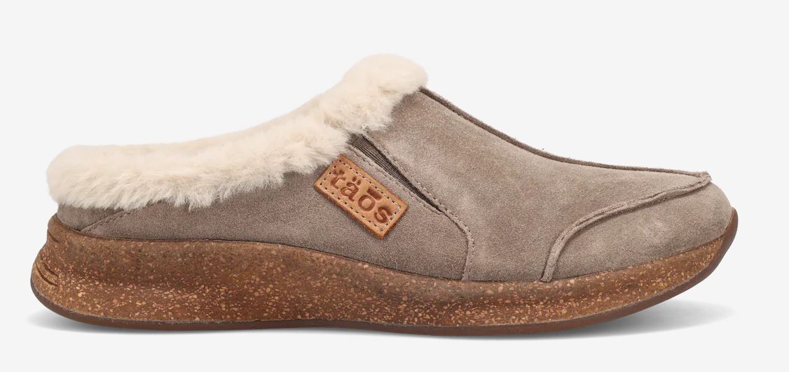 Taos Taupe Suede Future Women's Casual Cozy Clog FTR-14064