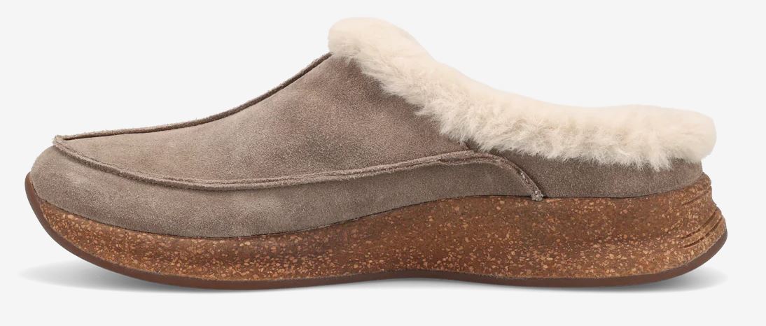 Taos Taupe Suede Future Women's Casual Cozy Clog FTR-14064