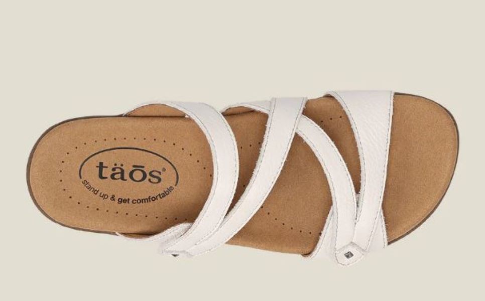 Taos White Double U Women's Comfort Sandals DBU-13930