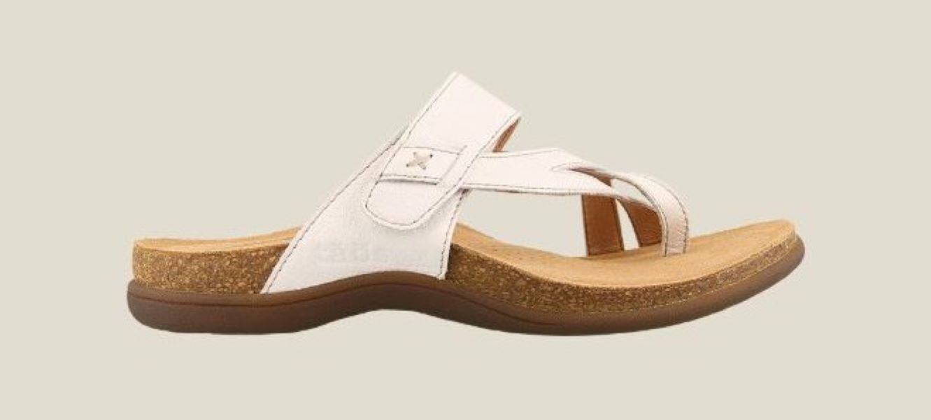 Taos White Perfect Toe Loop Womens Sandals PRF-14050-WHT