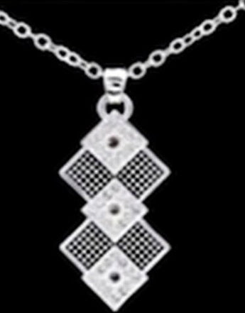 TBNC2562 Double Black Diamond Western Edge By Taylor Brands Necklaces