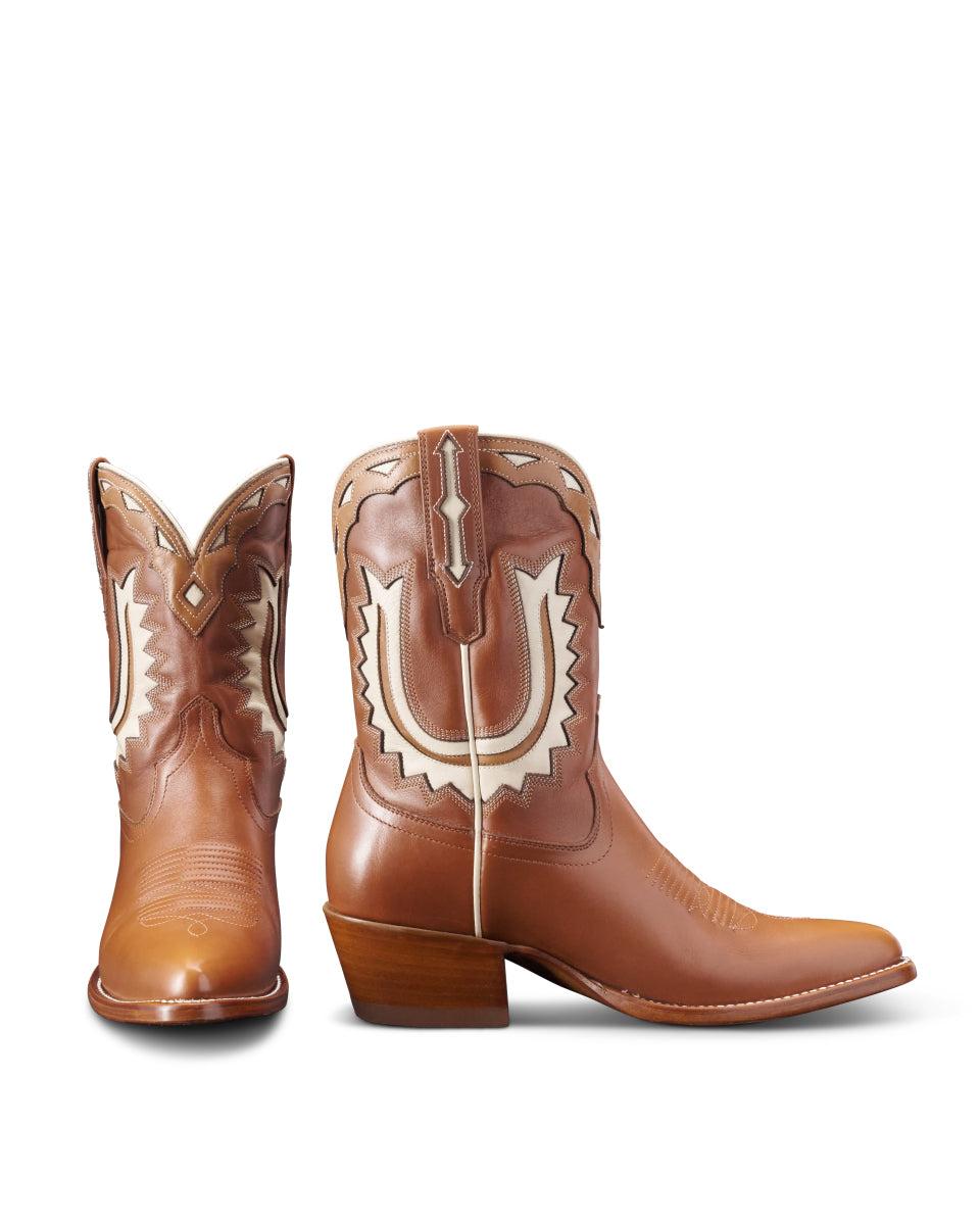 Tecovas Caramel Jolene Women's Cowhide Western Cowgirl Boots JOLENE-CARMEL