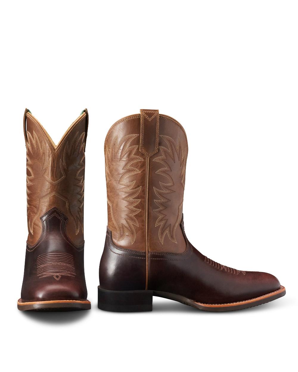 Tecovas Chocolate/Sawdust Dusty Men's 11 inch Square Toe Cowhide Cowboy Boots M10089DBS